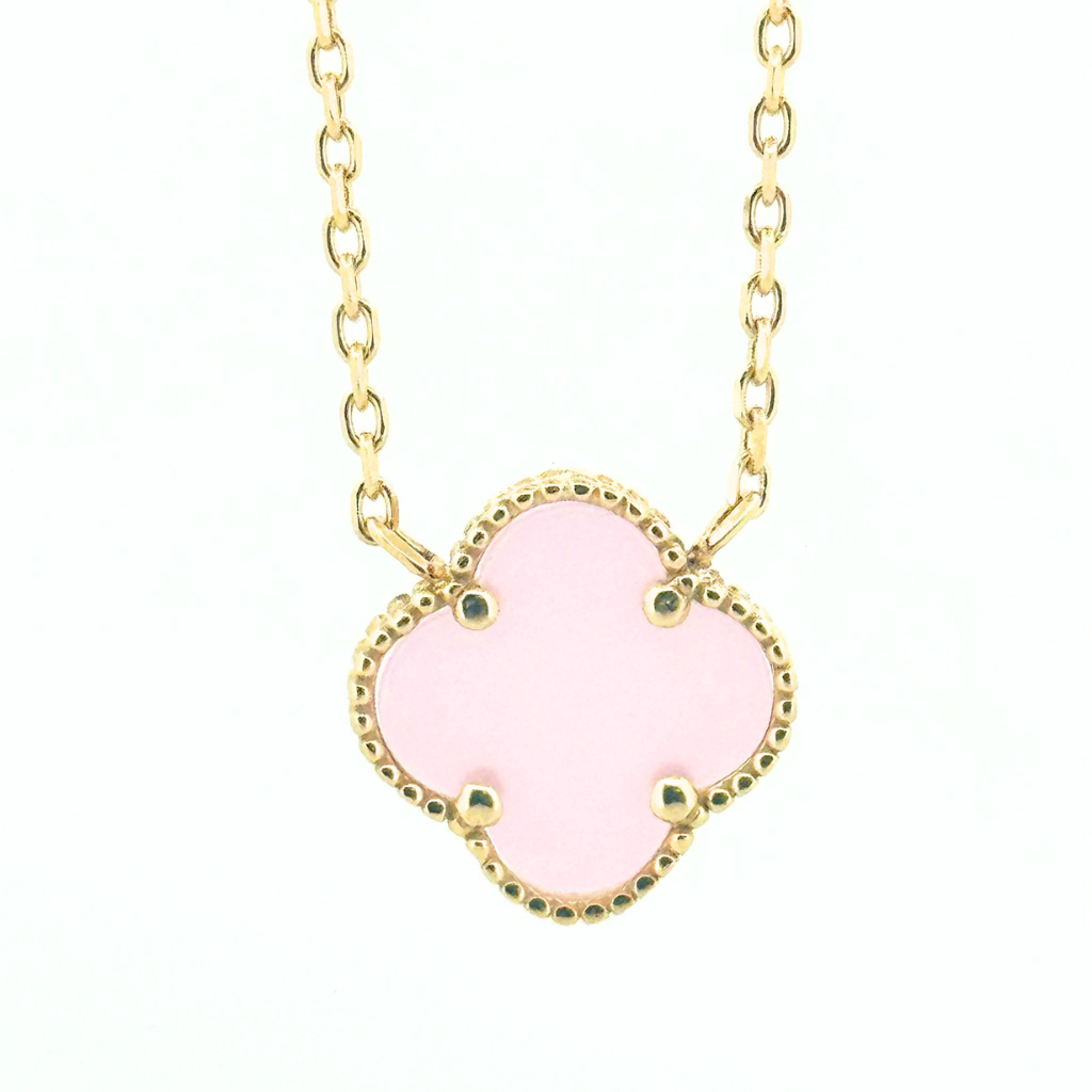 Vault 14k Yellow Gold Pink Motif Jewelry