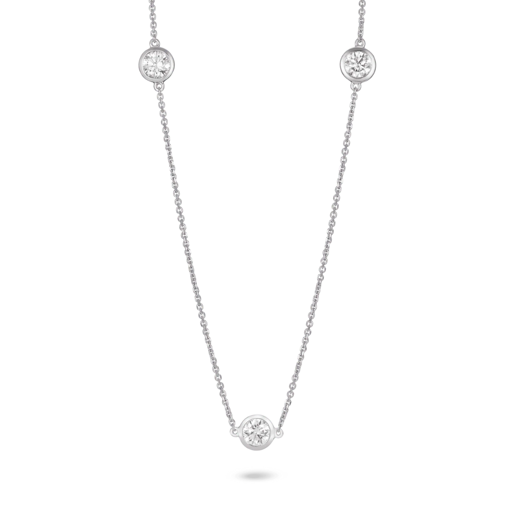 2 CTW Vault Lab Grown Diamond Station Necklace