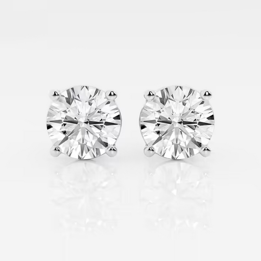 Vault Lab Four Prong Diamond Studs Earrings