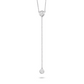 Vault Lab Diamond 1 CTW Round Brilliant Bezel Lariat Pendant