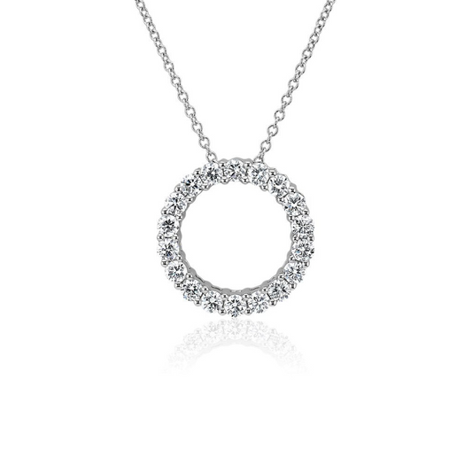 Vault Lab Diamond Circle Pendant Necklace