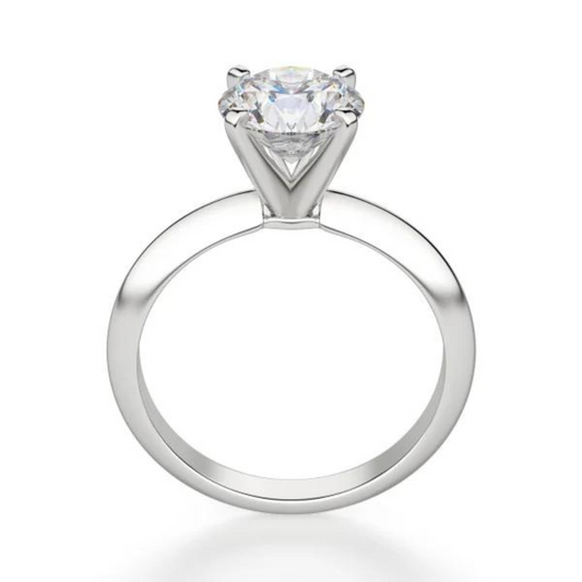 Vault 4 Prong Solitaire Engagement Ring