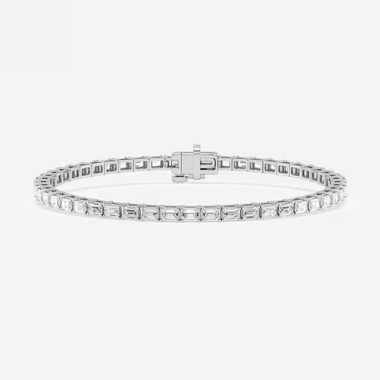 Vault emerald Lab diamond EAST-WEST tennis bracelet