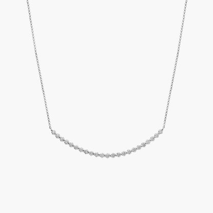 Floating Diamond Smile Necklace