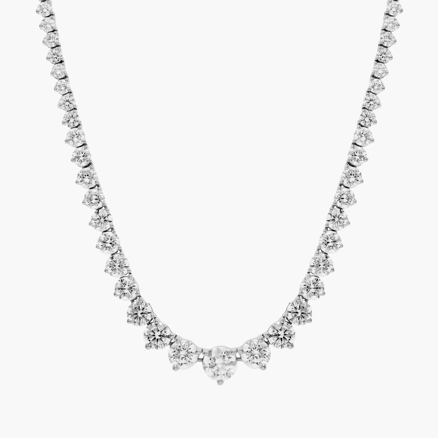 Graduated Lab Grown Diamond Eternity Necklace