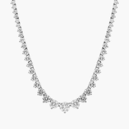 Graduated Lab Grown Diamond Eternity Necklace