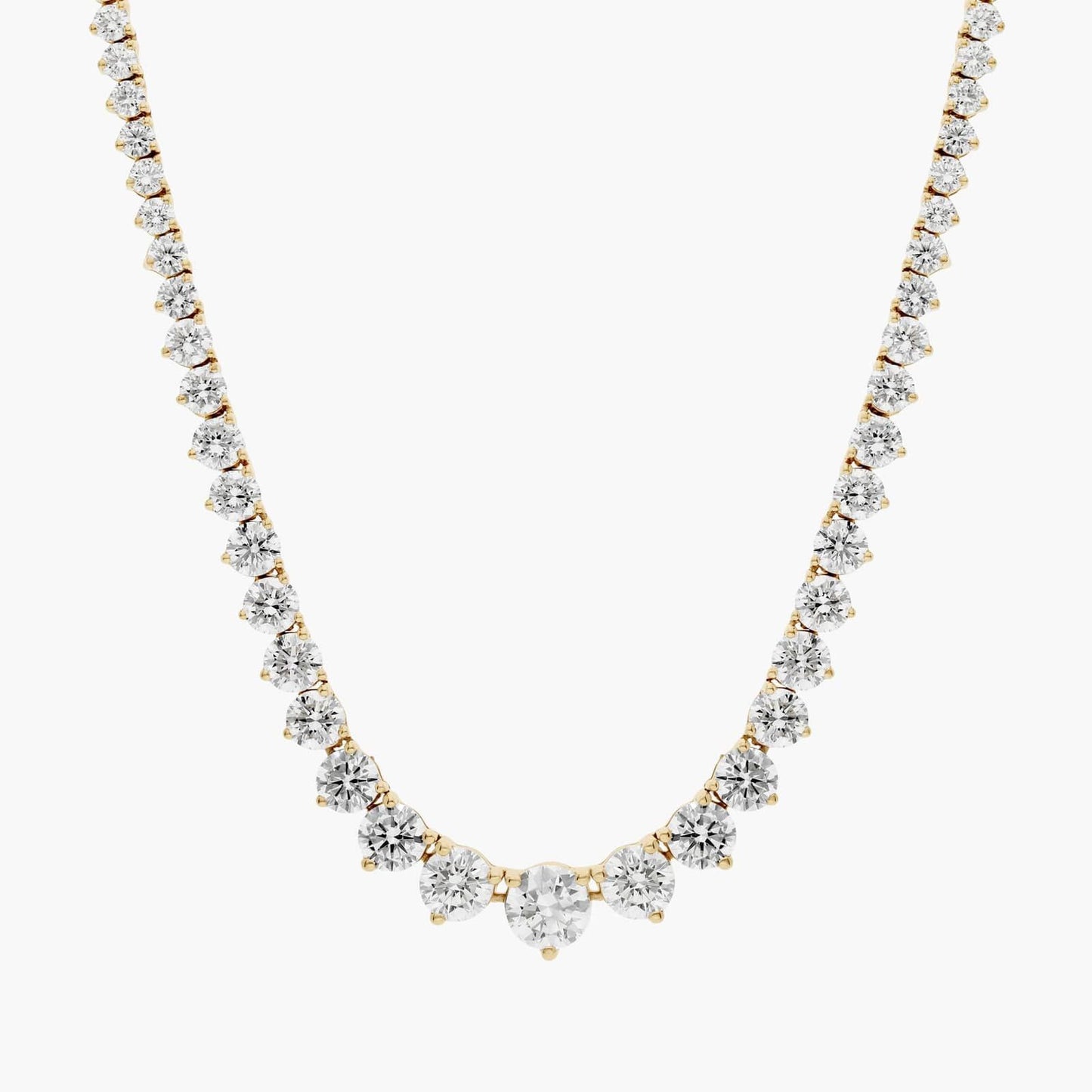 Graduated Lab Grown Diamond Eternity Necklace