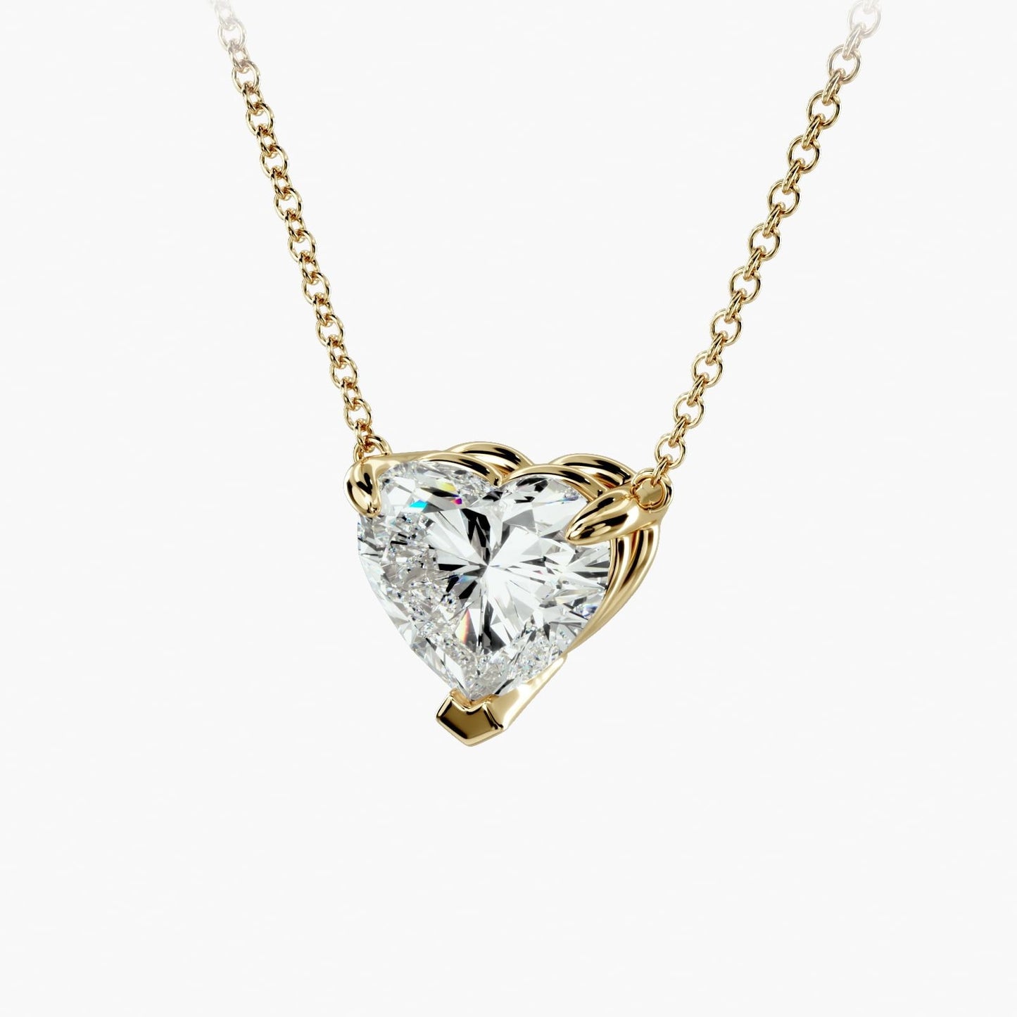 Heart Cut Diamond Pendant