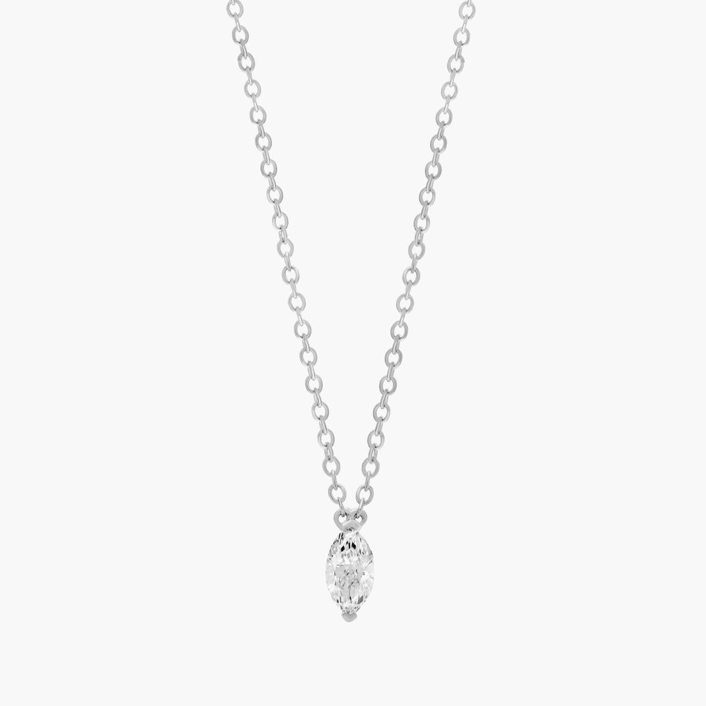 Marquise Cut Lab-Grown Diamond Solitaire Pendant