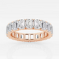 Vault Lab Grown Emerald Cut Eternity Band Diamond