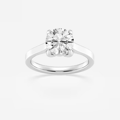 Vault 4 Prong Solitaire Engagement Ring