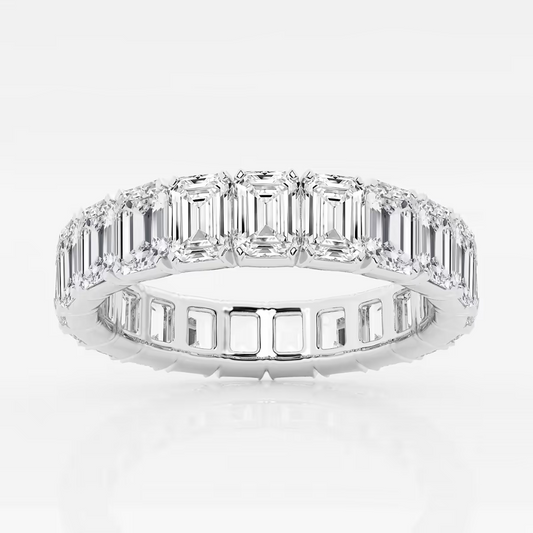 Vault Lab Grown Emerald Cut Eternity Band Diamond