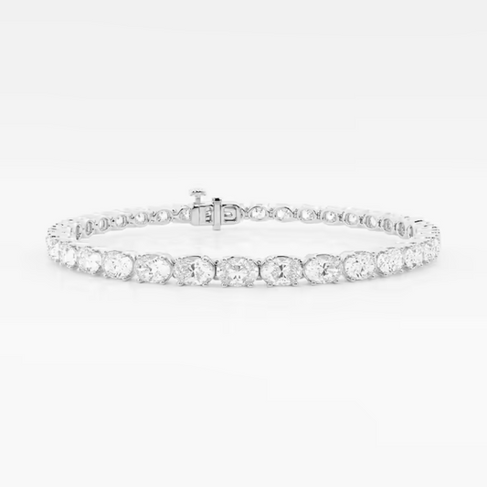 Vault Oval Lab Diamond Oval East-West tennis Bracelet