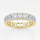 Vault Lab Grown Emerald Cut Eternity Band Diamond