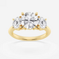 Vault 4ct Lab Diamond three stone diamond ring